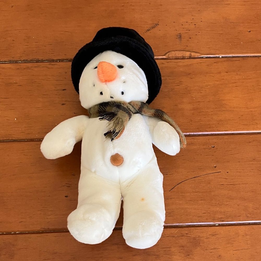 Vintage Snowman Stuffed Animal